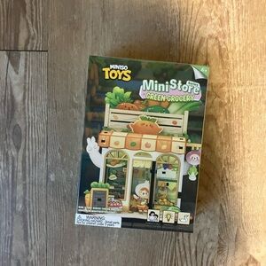 Miniso green grocery toy NWT